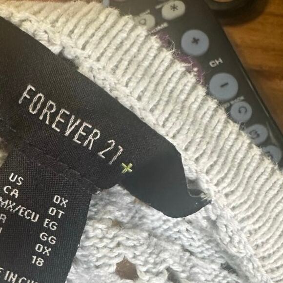 Forever 21 Lemon Blue Knit Cardigan – Size 0 - Picture 7 of 7